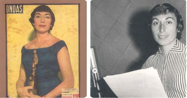 Juana Ginzo, en sendas imágenes de archivo. Juana Ginzo, en sendas imágenes de archivo.
