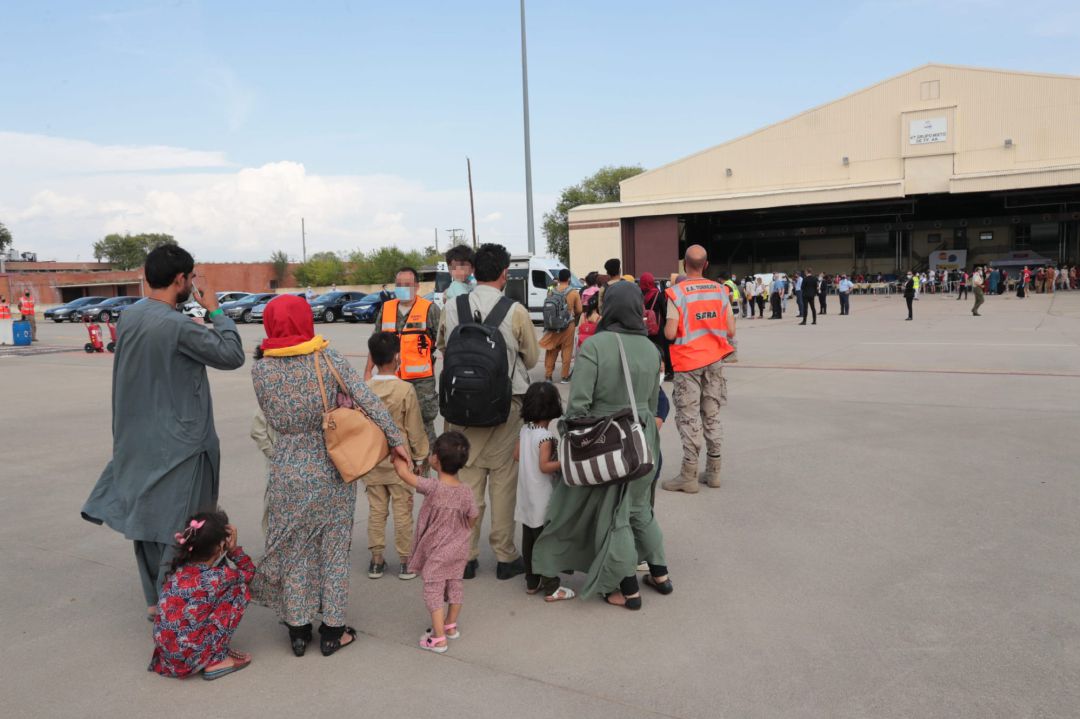 Refugiados evacuados de Afganistán llegan a la Base Aérea de Torrejón (Archivo) Refugiados evacuados de Afganistán llegan a la Base Aérea de Torrejón (Archivo)