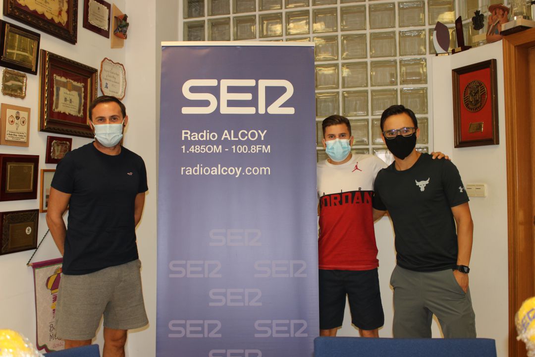 Cristian, Pablo y Nacho en Radio Alcoy Cristian, Pablo y Nacho en Radio Alcoy