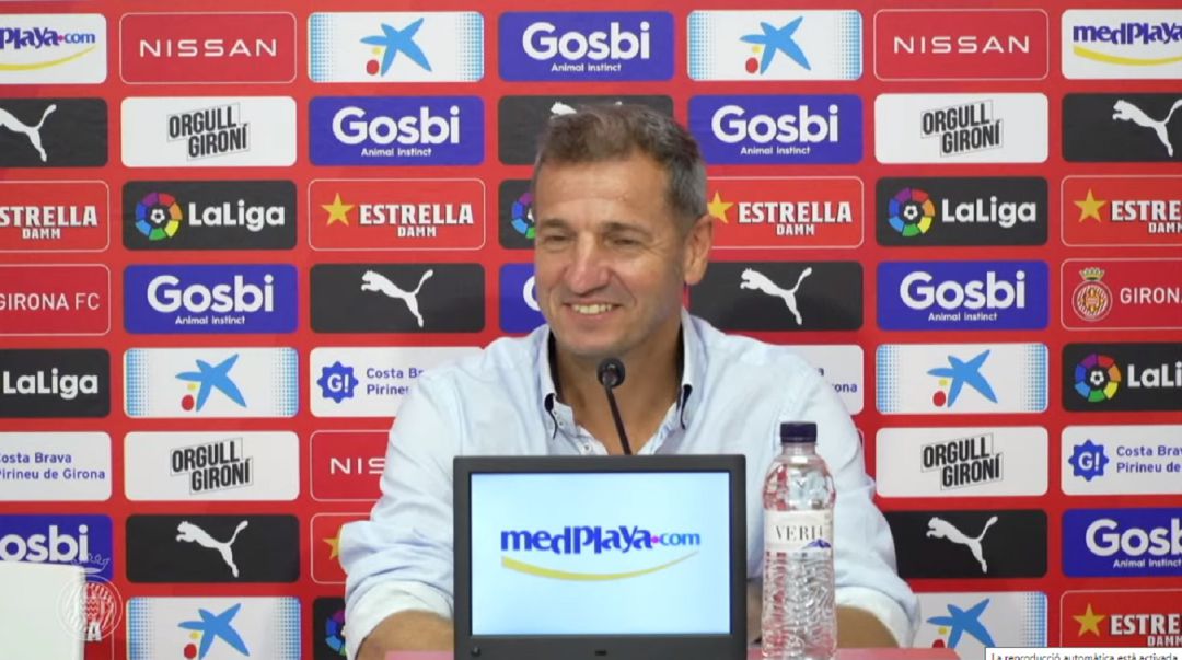 Quique Cárcel aquest migdia a Montilivi. Quique Cárcel aquest migdia a Montilivi.