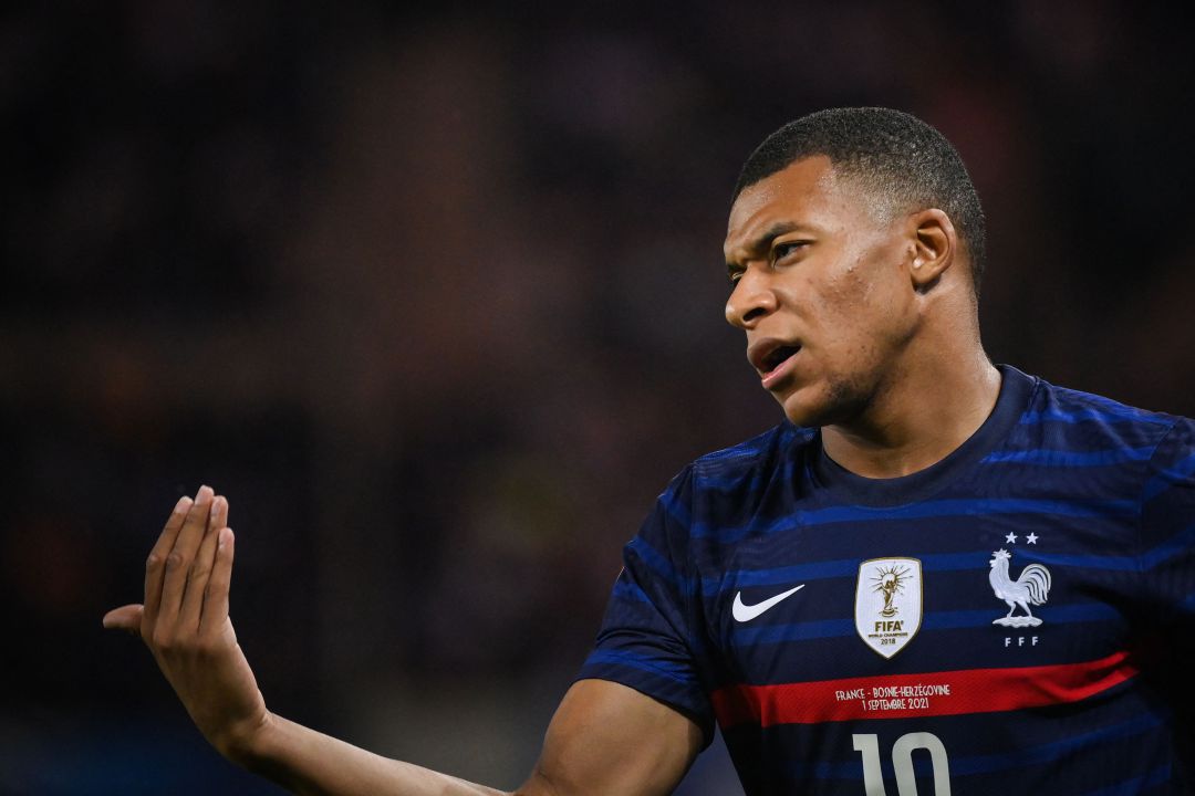 Mbappé durante el partido de Francia contra Bosnia. Mbappé durante el partido de Francia contra Bosnia.
