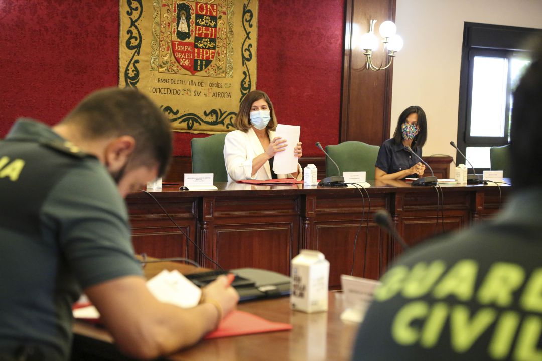Noelia Posse y Mercedes González en la Junta Local de Seguridad de Móstoles Noelia Posse y Mercedes González en la Junta Local de Seguridad de Móstoles