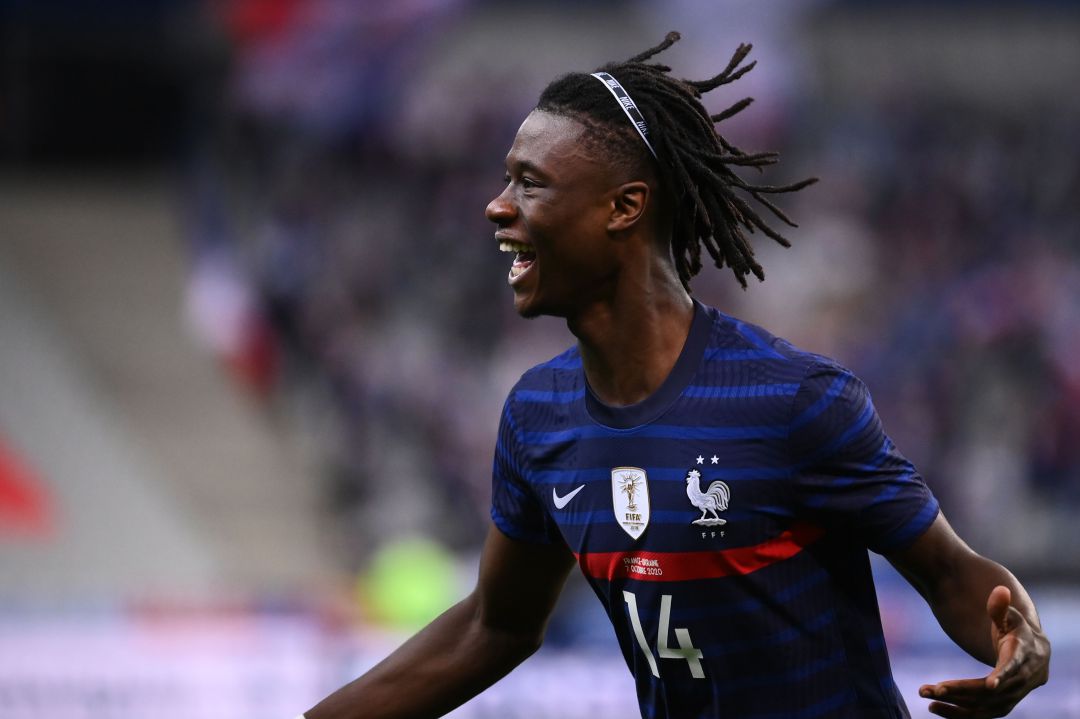Eduardo Camavinga celebrando un gol con la selección francesa Eduardo Camavinga celebrando un gol con la selección francesa