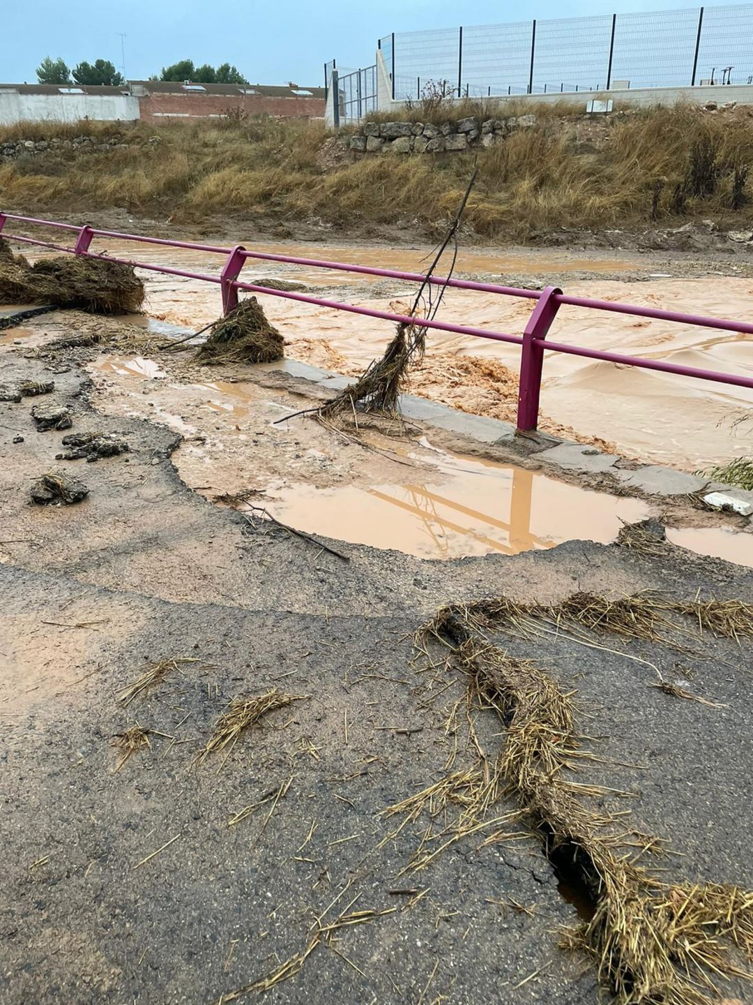 El arroyo de la localidad quedó completamente destrozado El arroyo de la localidad quedó completamente destrozado