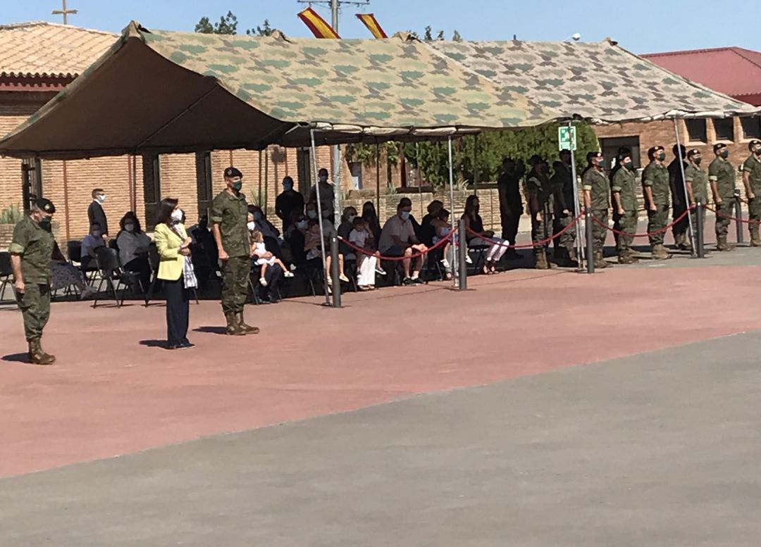 Visita de la ministra de Defensa, Margarita Robles a la base militar General Mencaho de la Brigada Extremadura XI Visita de la ministra de Defensa, Margarita Robles a la base militar General Mencaho de la Brigada Extremadura XI