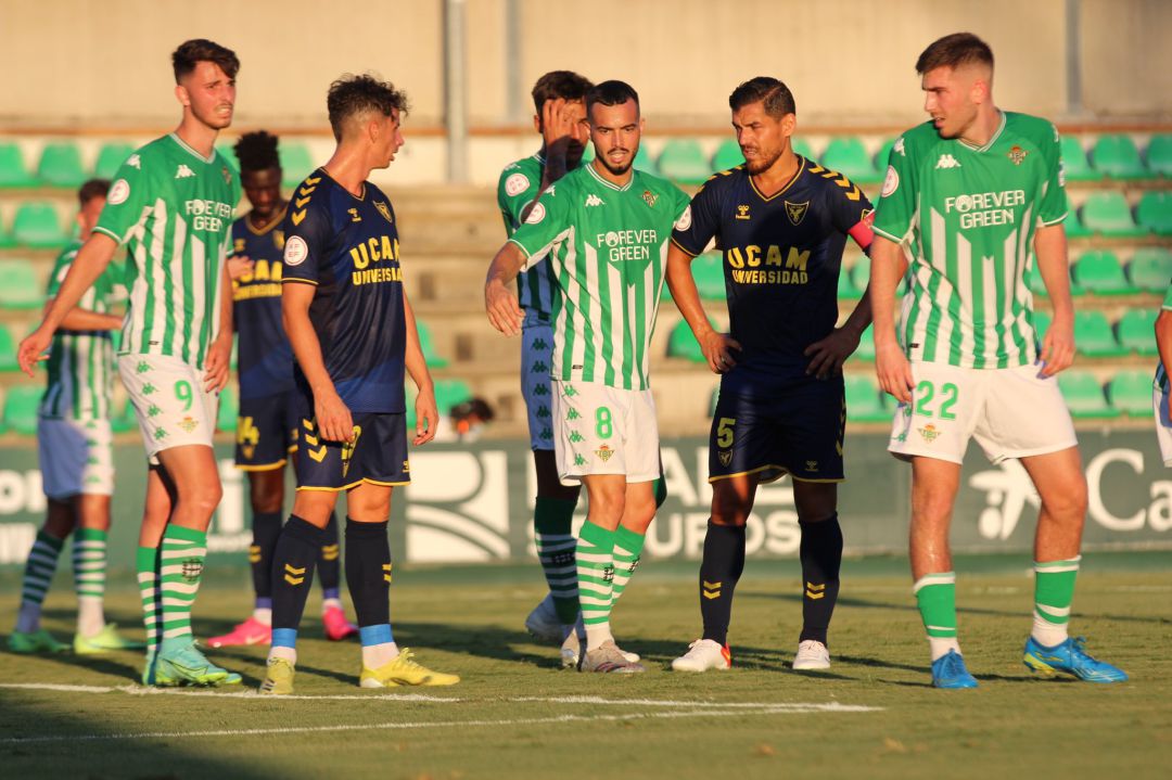Momento del partido entre el Betis Deportivo y el UCAM Murcia CF Momento del partido entre el Betis Deportivo y el UCAM Murcia CF
