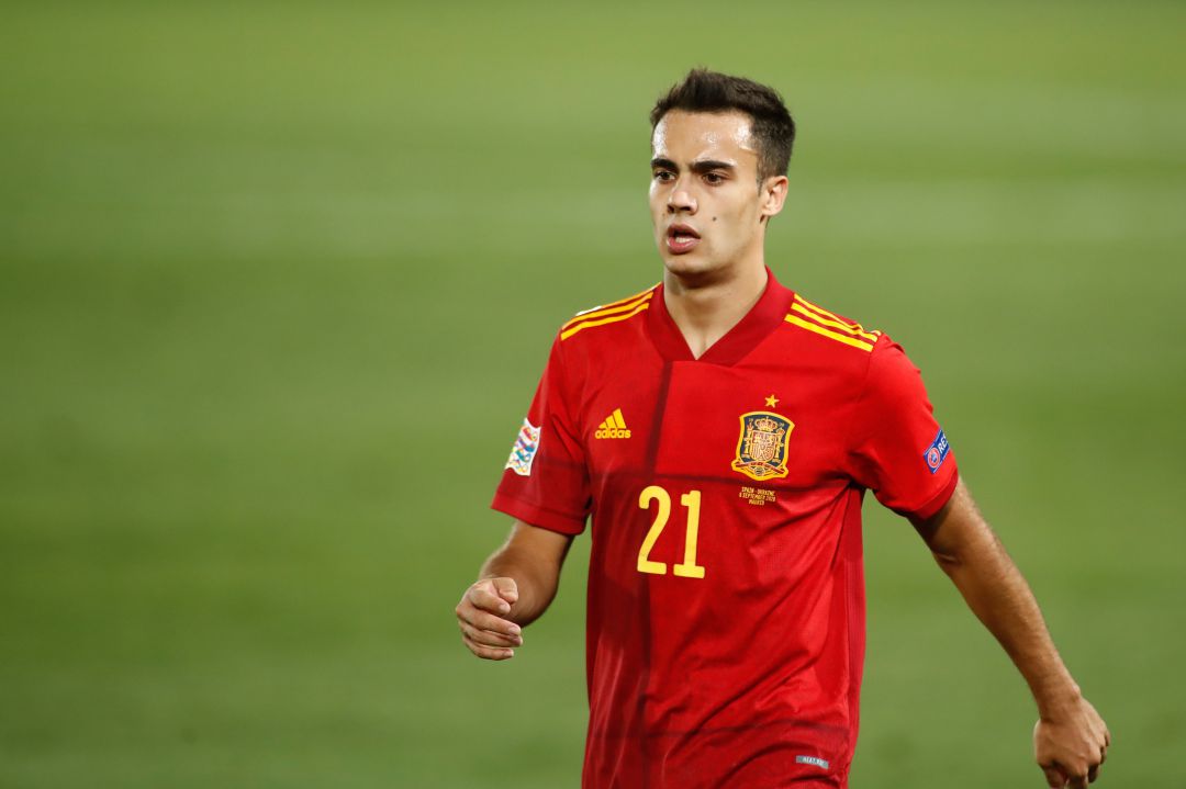 Sergio Reguilón durante un partido con la selección española Sergio Reguilón durante un partido con la selección española
