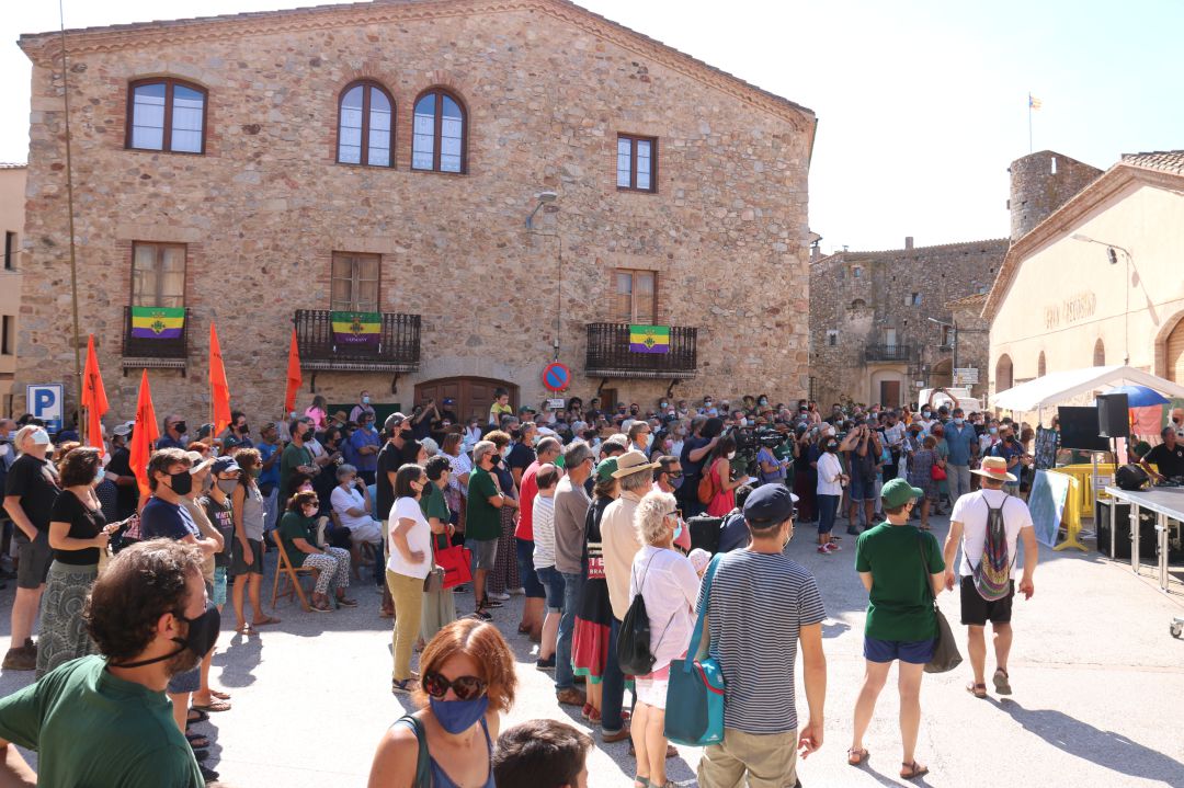 Un moment de la concentració de diumenge Un moment de la concentració de diumenge