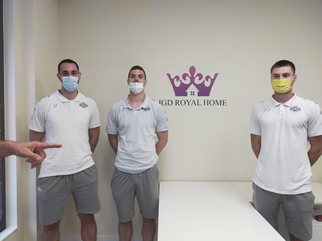 Soljic, Milosalvjevic y Jozinovic en su presentación como jugadores del ABANCA Ademar Soljic, Milosalvjevic y Jozinovic en su presentación como jugadores del ABANCA Ademar