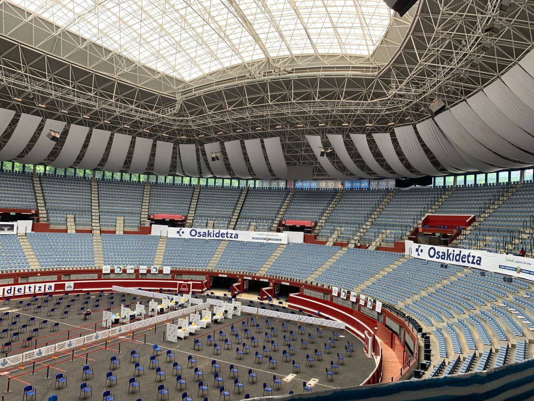 Vacunódromo de Illumbe, en una imagen de archivo Vacunódromo de Illumbe, en una imagen de archivo