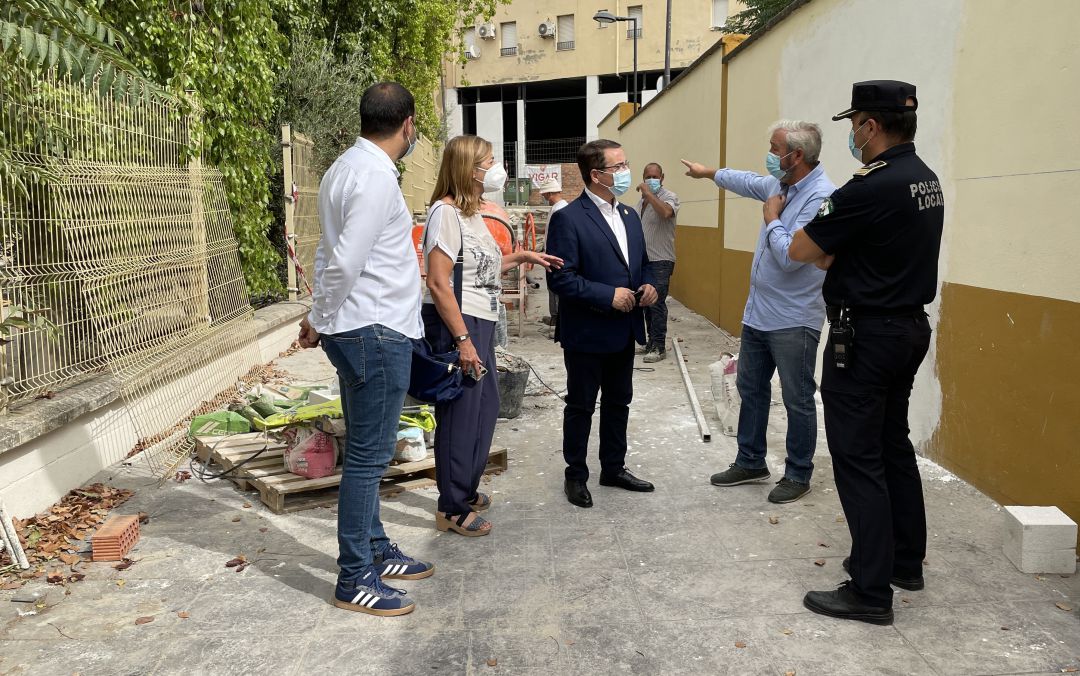 Visita a las obras de accesibilidad a la nueva Jefatura de Policía Local de Andújar. Visita a las obras de accesibilidad a la nueva Jefatura de Policía Local de Andújar.