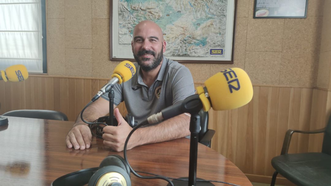 Lidio Jiménez durante la entrevista en SER Cuenca Lidio Jiménez durante la entrevista en SER Cuenca