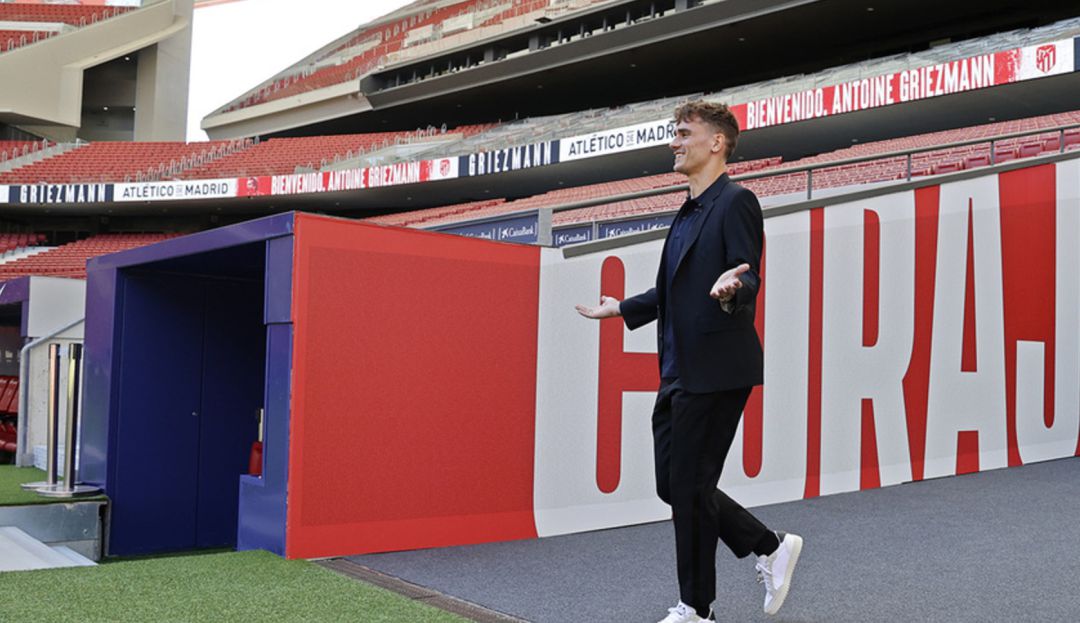 Antoine Griezmann en su vuelta al Wanda Metropolitano Antoine Griezmann en su vuelta al Wanda Metropolitano