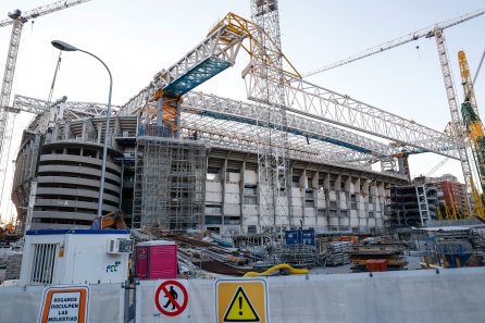 Las ostentosas obras en el exterior del Santiago Bernabéu Las ostentosas obras en el exterior del Santiago Bernabéu