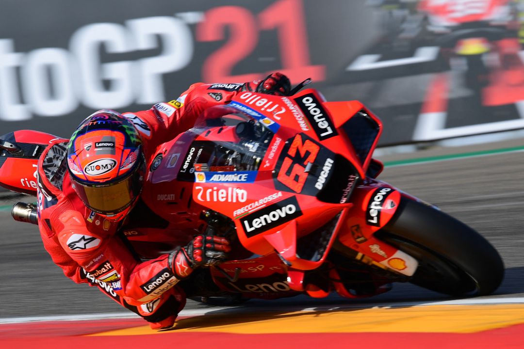 Francesco Bagnaia consigue la pole en Aragón Francesco Bagnaia consigue la pole en Aragón