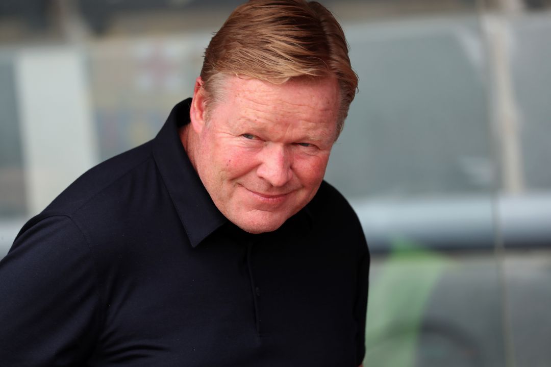 Koeman, durante el partido de Liga ante el Getafe Koeman, durante el partido de Liga ante el Getafe