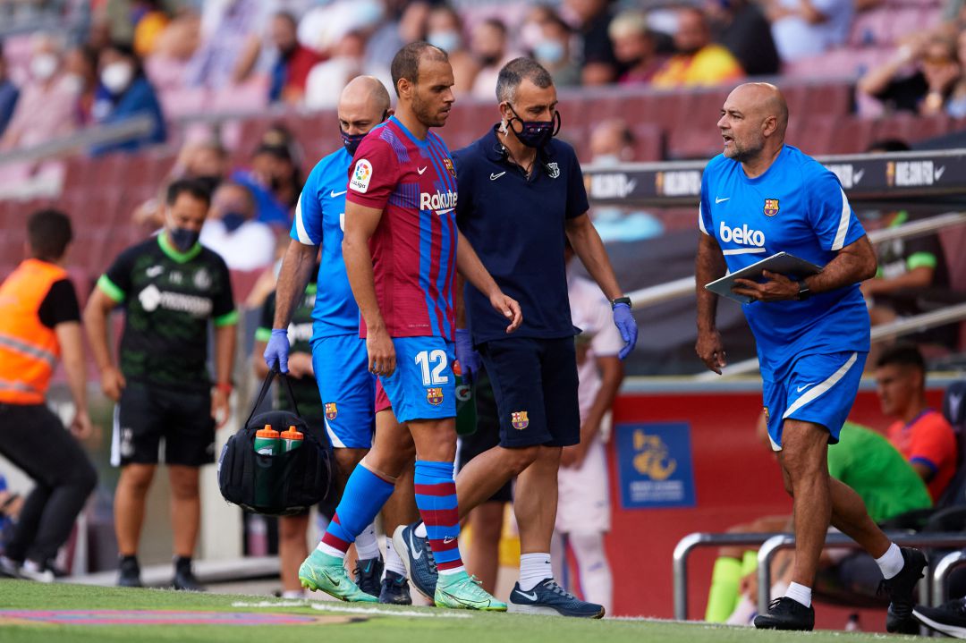 Martin Braithwaite se retira lesionado del partido Martin Braithwaite se retira lesionado del partido