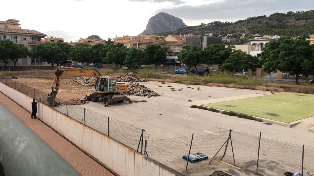 Inicio de las obras. Inicio de las obras.