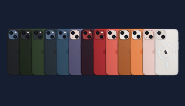 Los nuevos iPhone 13 en todos los colores y las fundas. Los nuevos iPhone 13 en todos los colores y las fundas.