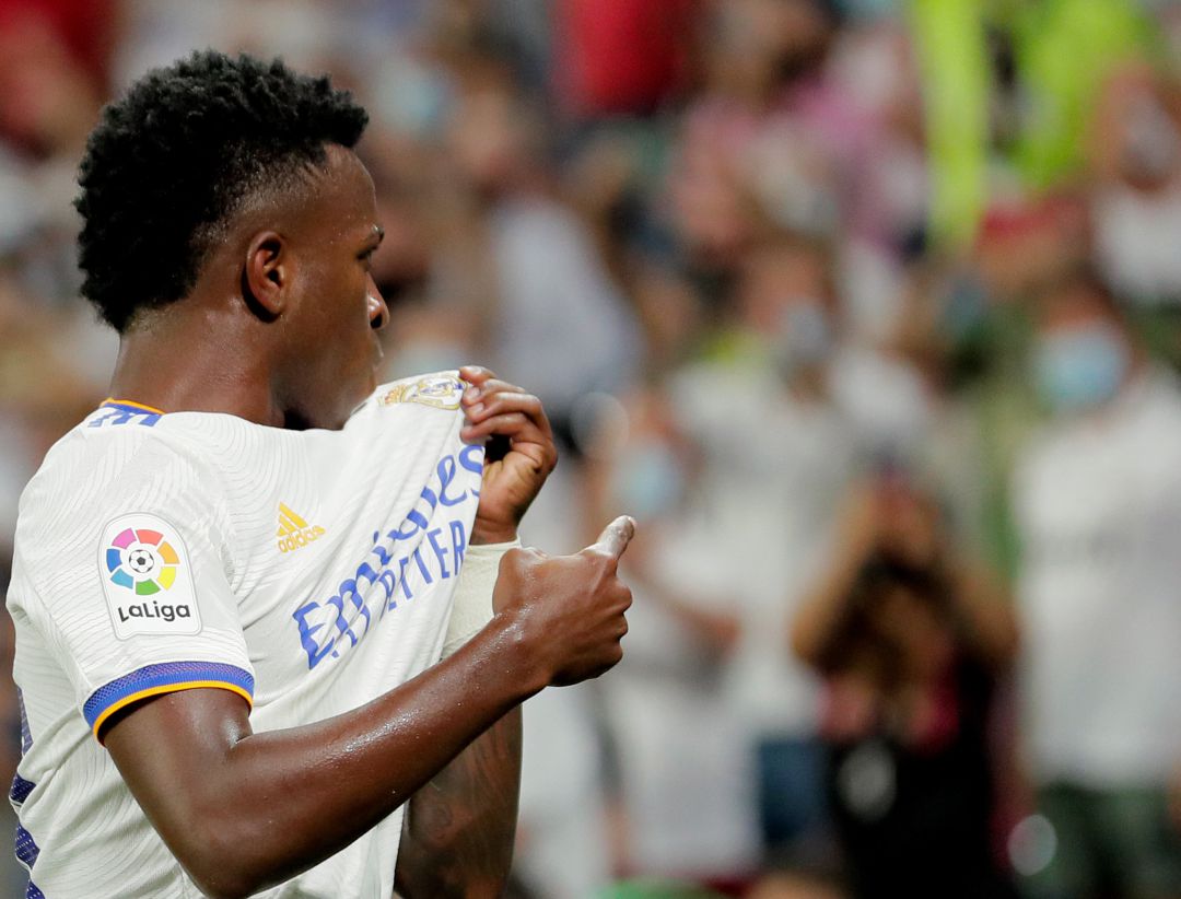 Vinicius celebra su gol ante el Celta Vinicius celebra su gol ante el Celta