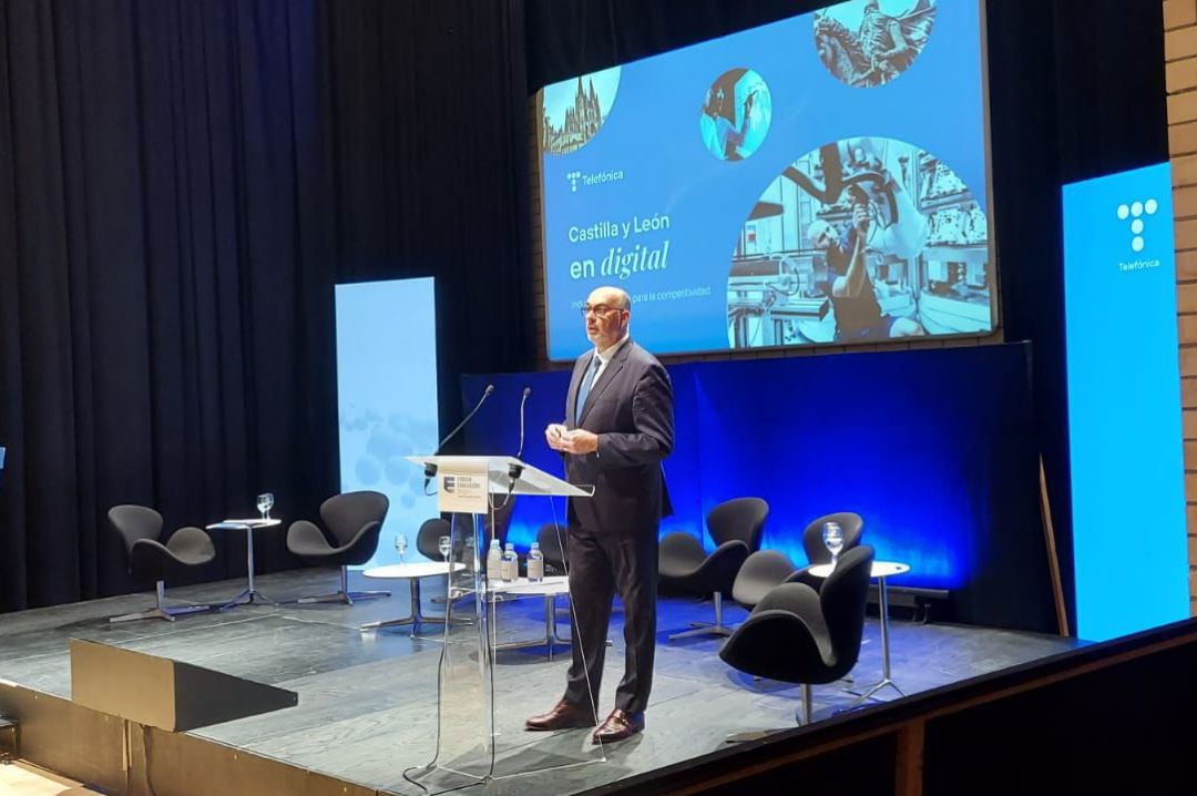 Emilio Gayo, presidente de Telefónica España en el Forum Evolución de Burgos Emilio Gayo, presidente de Telefónica España en el Forum Evolución de Burgos