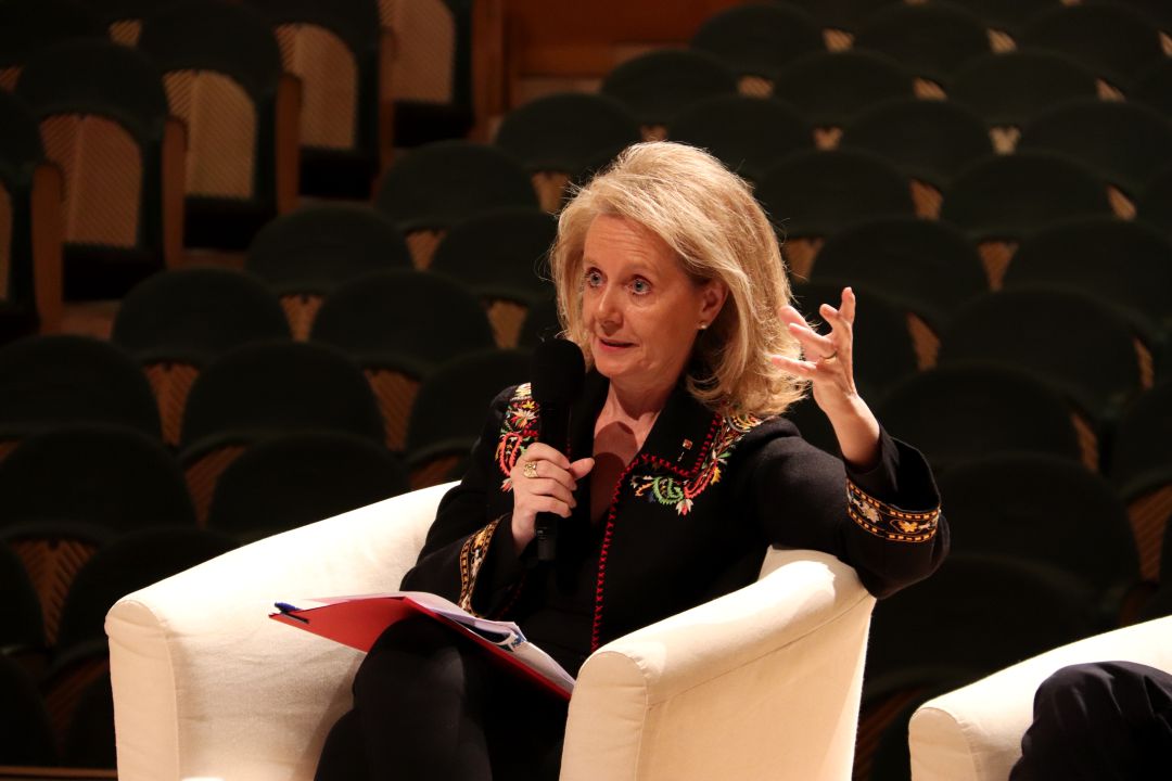 L'exconsellera de Cultura, Mariàngela Vilallonga L'exconsellera de Cultura, Mariàngela Vilallonga