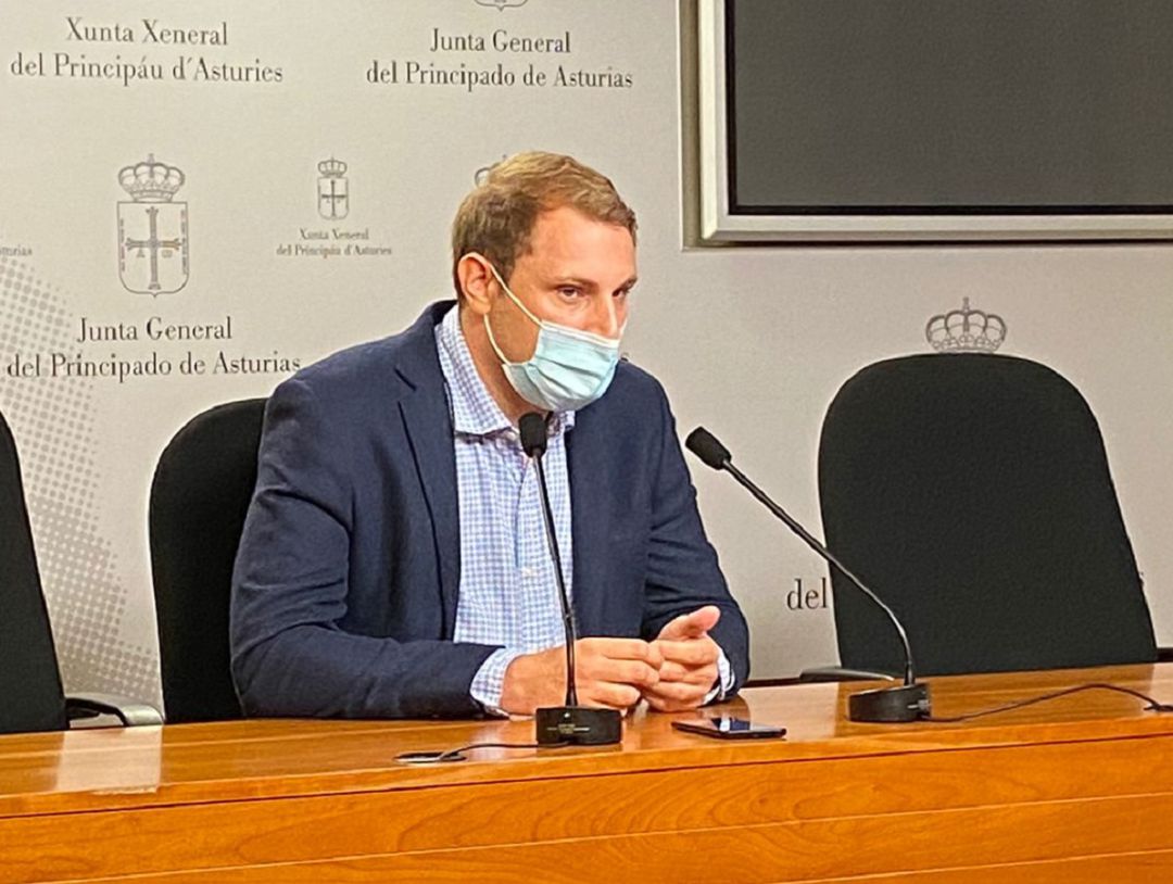 Pumares, tras la reunión de la Junta de Portavoces, este miércoles Pumares, tras la reunión de la Junta de Portavoces, este miércoles