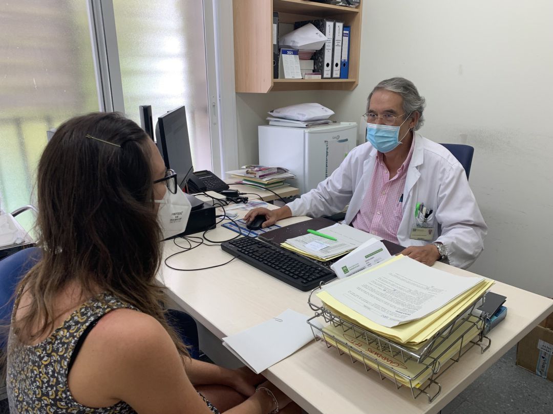 Cita presencial en un centro de salud. Cita presencial en un centro de salud.