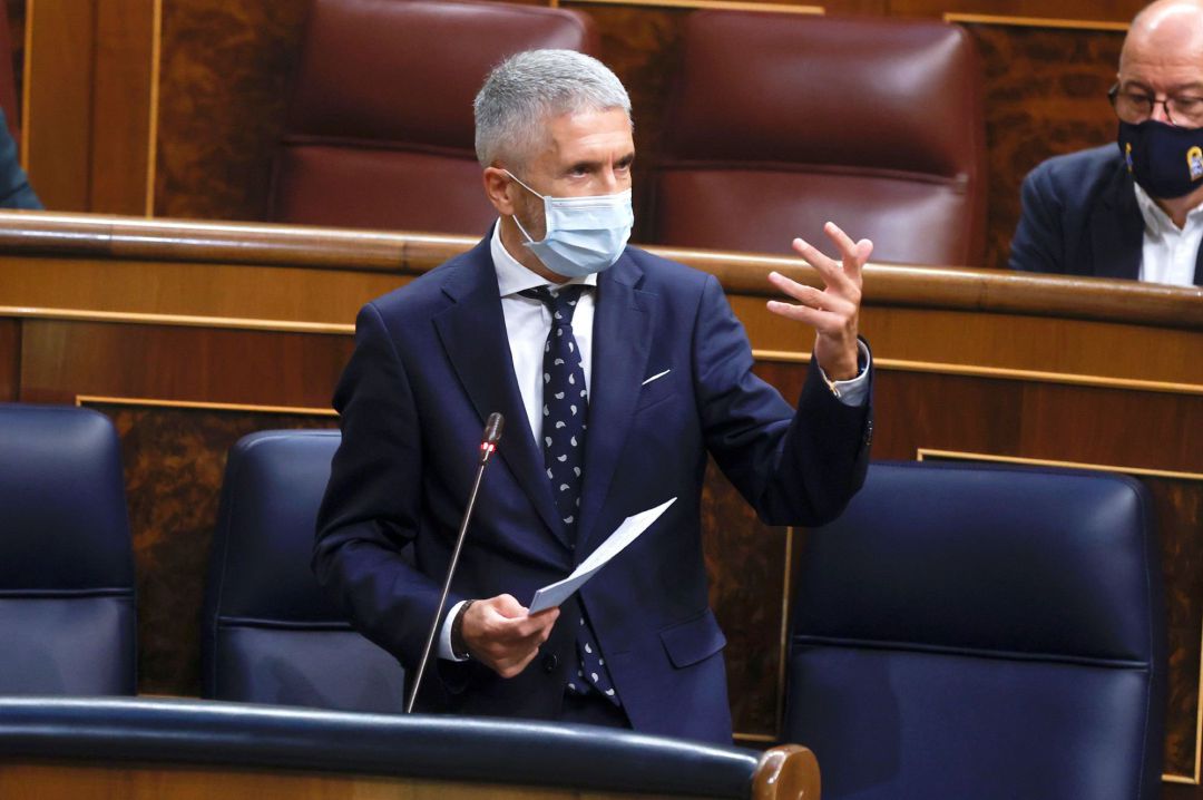 El ministro del Interior, Fernando Grande-Marlaska en el Congreso El ministro del Interior, Fernando Grande-Marlaska en el Congreso