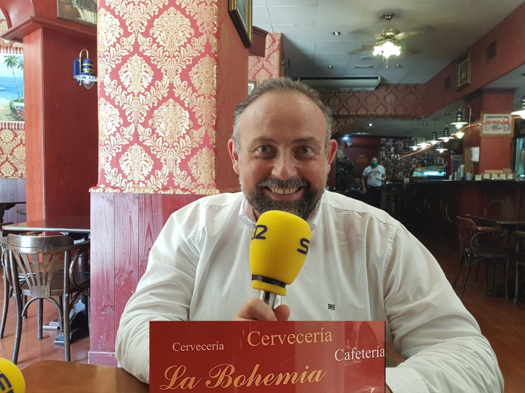 Toni Justicia, presidente del Alcoyano en La Bohemia Toni Justicia, presidente del Alcoyano en La Bohemia