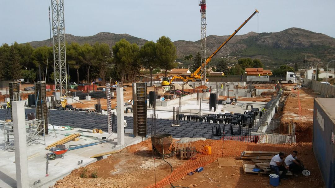 Obras del CEIPSO de Xaló Obras del CEIPSO de Xaló