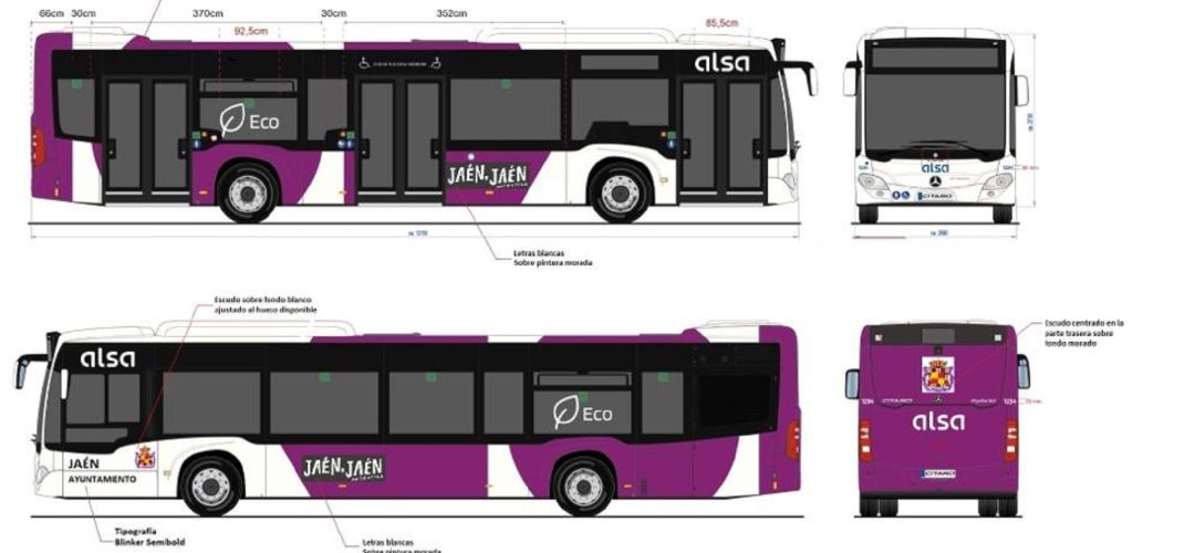 Diseño de los futuros autobuses urbanos de Jaén. Diseño de los futuros autobuses urbanos de Jaén.