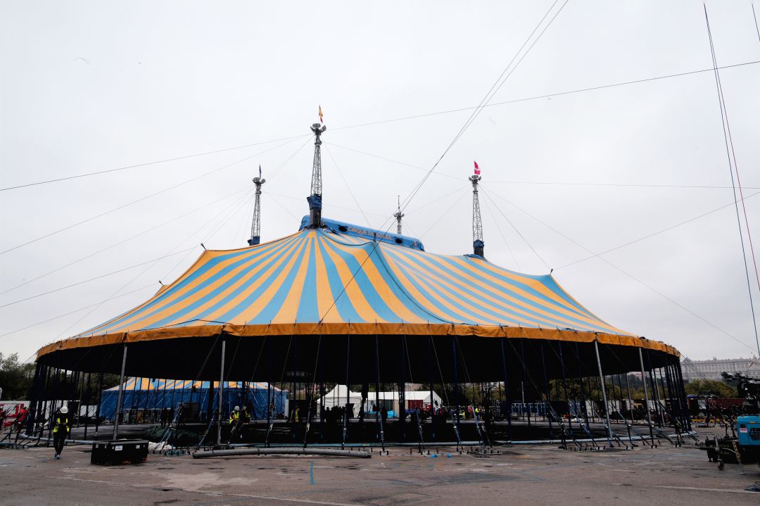 Imagen de la carpa del Circo del Sol instalada en Madrid Imagen de la carpa del Circo del Sol instalada en Madrid