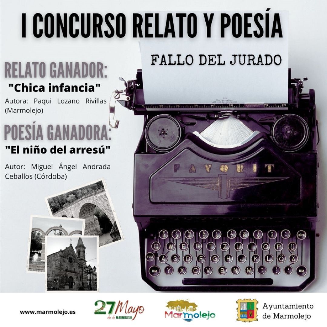 Cartel del fallo del jurado de éste I Concurso de relato y poesía. Cartel del fallo del jurado de éste I Concurso de relato y poesía.