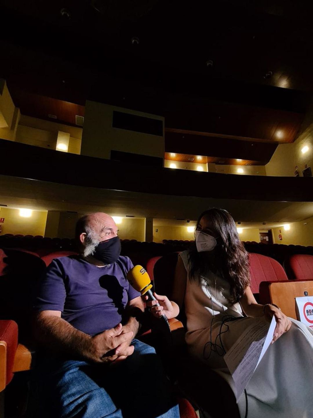 Emilio Gavira en el programa emitido desde el teatro que lleva su nombre Emilio Gavira en el programa emitido desde el teatro que lleva su nombre