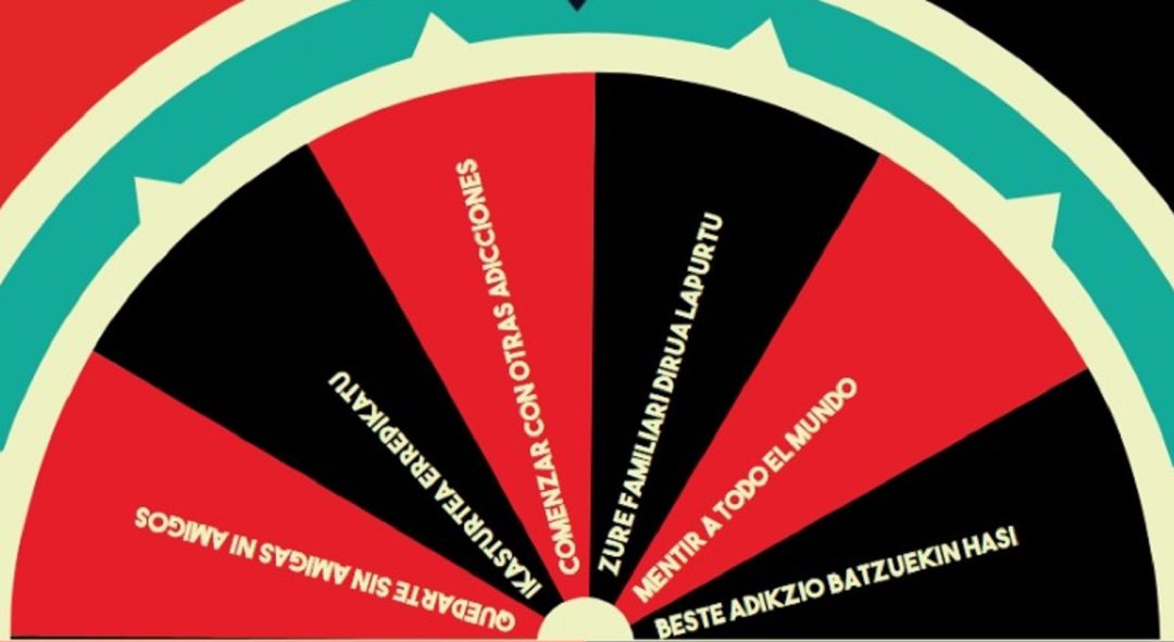 La ruleta es uno de los elementos animados de la campaña contra la adicción al juego de los jóvenes 'No te la juegues' La ruleta es uno de los elementos animados de la campaña contra la adicción al juego de los jóvenes 'No te la juegues'