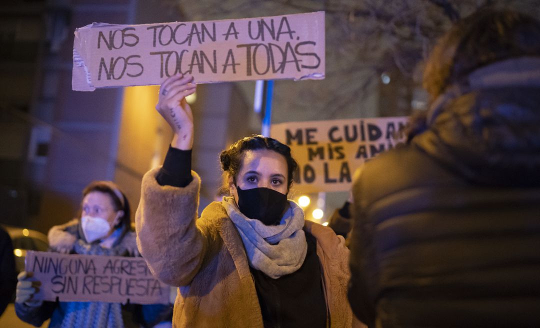 Una manifestación contra las agresiones sexuales. Una manifestación contra las agresiones sexuales.