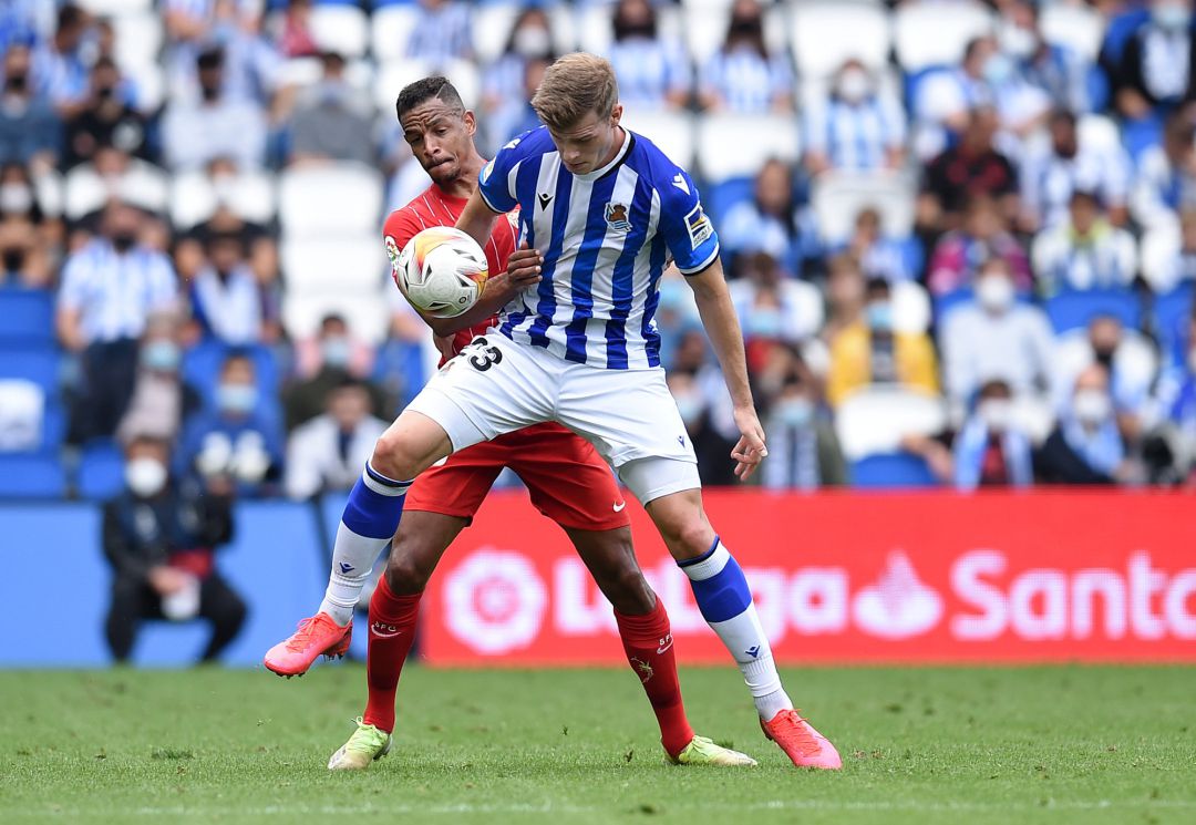 Sorloth completó un buen partido contra el Sevilla Sorloth completó un buen partido contra el Sevilla