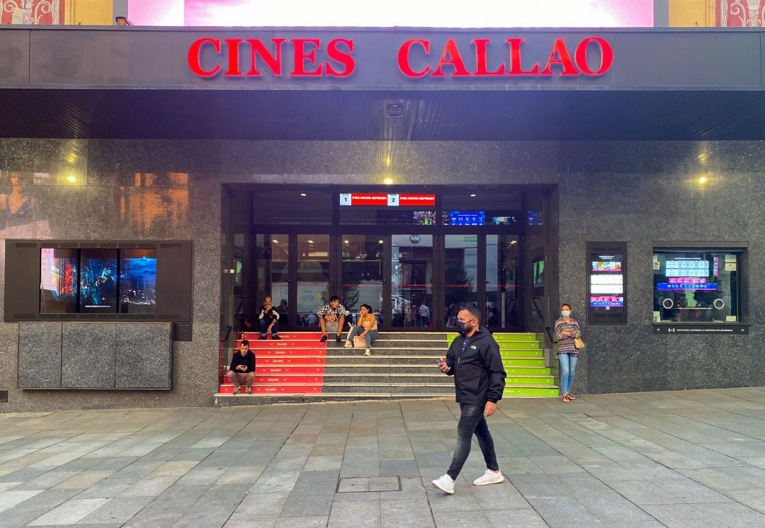 La entrada de los Cines Callao este lunes. La entrada de los Cines Callao este lunes.