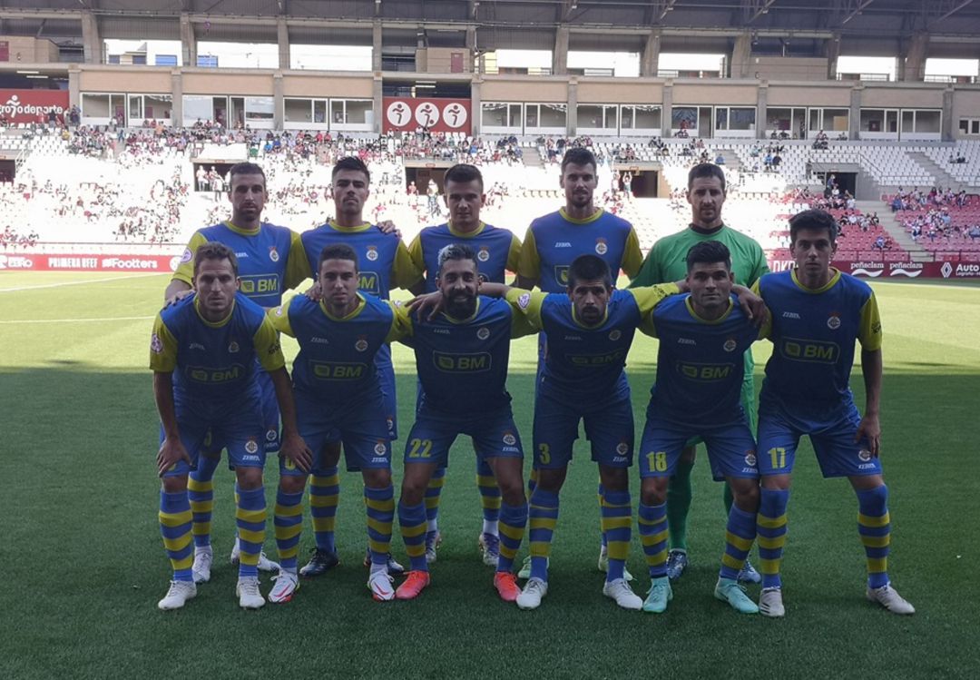 Equipo inicial del Real Unión que perdió en Logroño Equipo inicial del Real Unión que perdió en Logroño