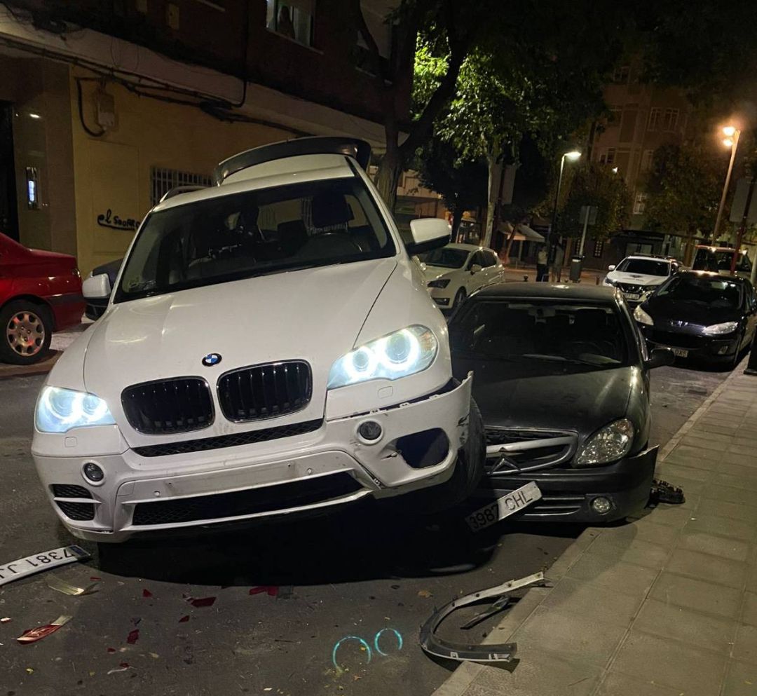 El accidente ocurrió en la calle Lentejuela El accidente ocurrió en la calle Lentejuela
