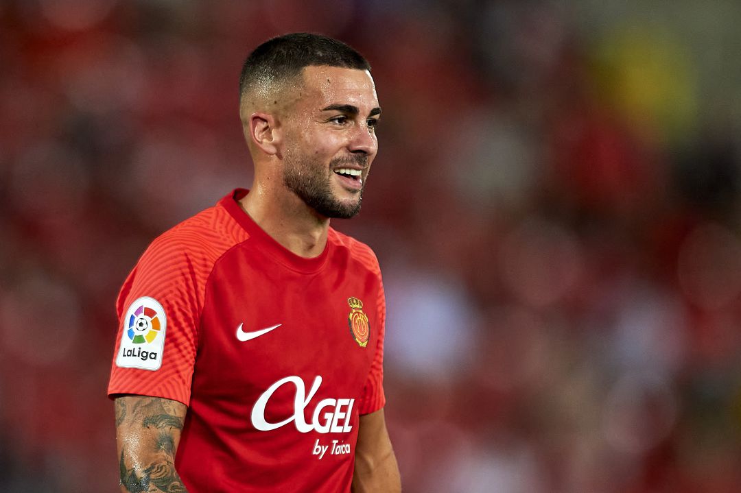 Dani Rodríguez, en un partido con el RCD Mallorca. Dani Rodríguez, en un partido con el RCD Mallorca.