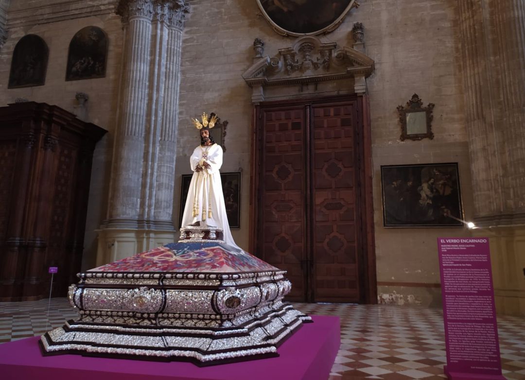 Jesús Cautivo en la Exposición El Verbo Encarnado que se ha inaugurado esta mañana. Jesús Cautivo en la Exposición El Verbo Encarnado que se ha inaugurado esta mañana.