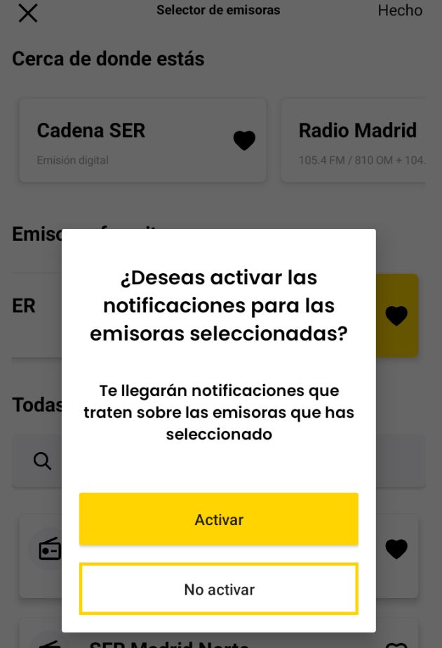 Activa los permisos para las notificaciones de tu emisora. Activa los permisos para las notificaciones de tu emisora.
