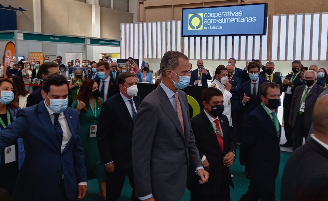 Felipe VI a s llegada a Expoliva 2021. Felipe VI a s llegada a Expoliva 2021.