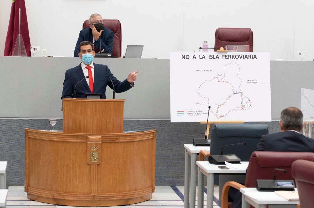 Díez de Revenga durante su comparecencia en la Asamblea Díez de Revenga durante su comparecencia en la Asamblea