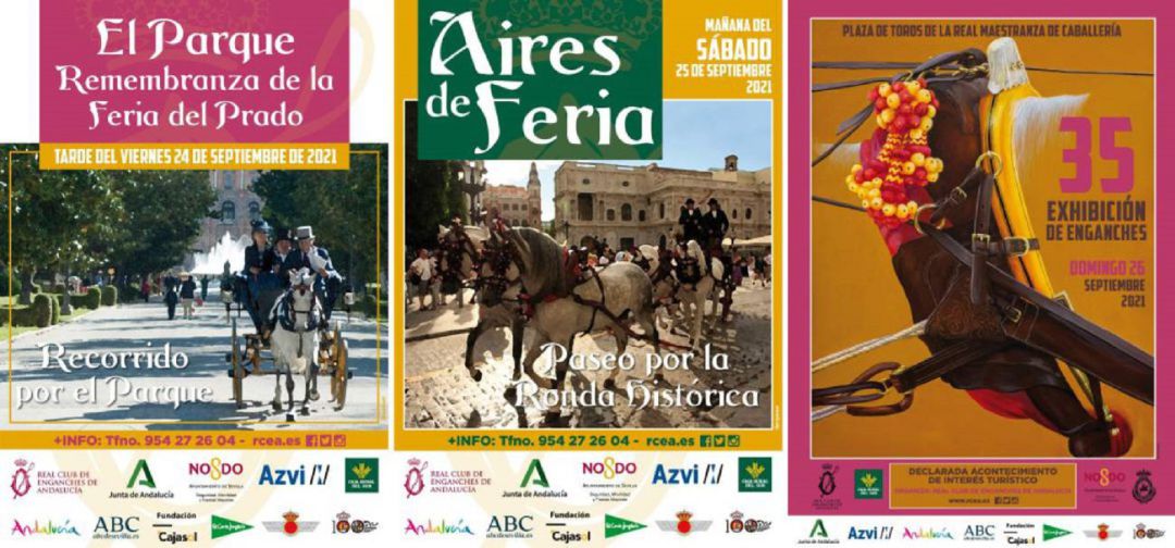 Tríptico de las tres citas organizadas por el Real Club de Enganches de Andalucía. Tríptico de las tres citas organizadas por el Real Club de Enganches de Andalucía.