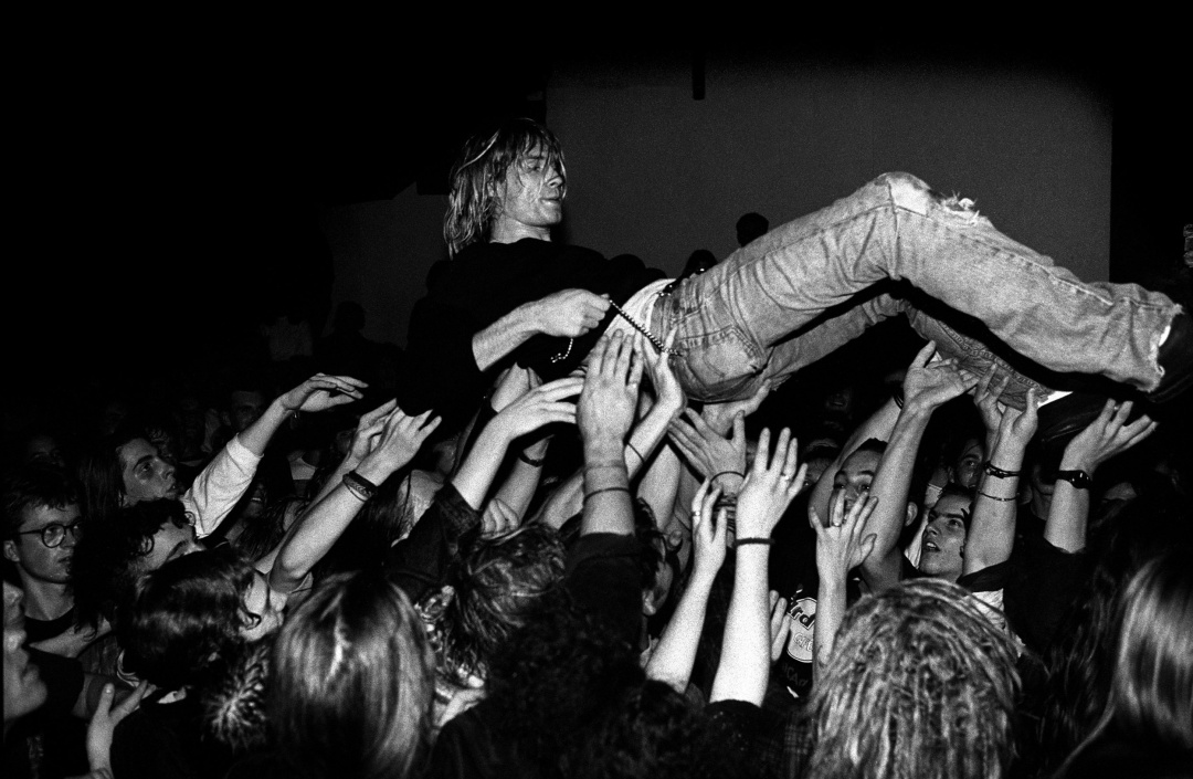 Kurt Cobain durante un concierto de Nirvana en 1991 Kurt Cobain durante un concierto de Nirvana en 1991