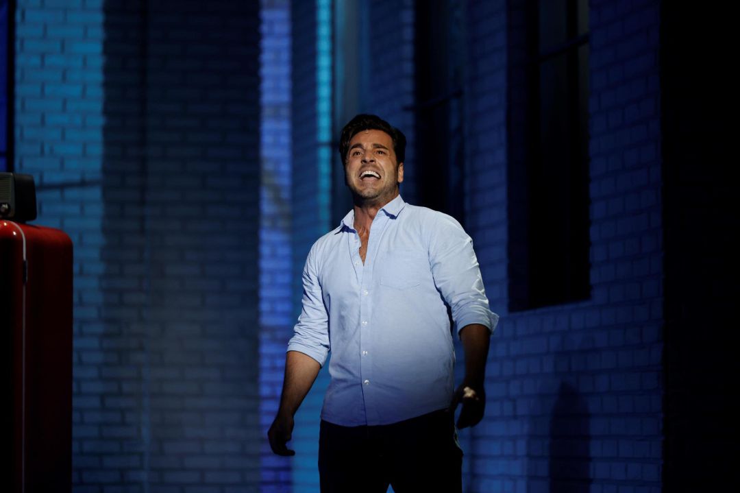 El cantante David Bustamante durante el pase gráfico del musical 'Ghost' El cantante David Bustamante durante el pase gráfico del musical 'Ghost'