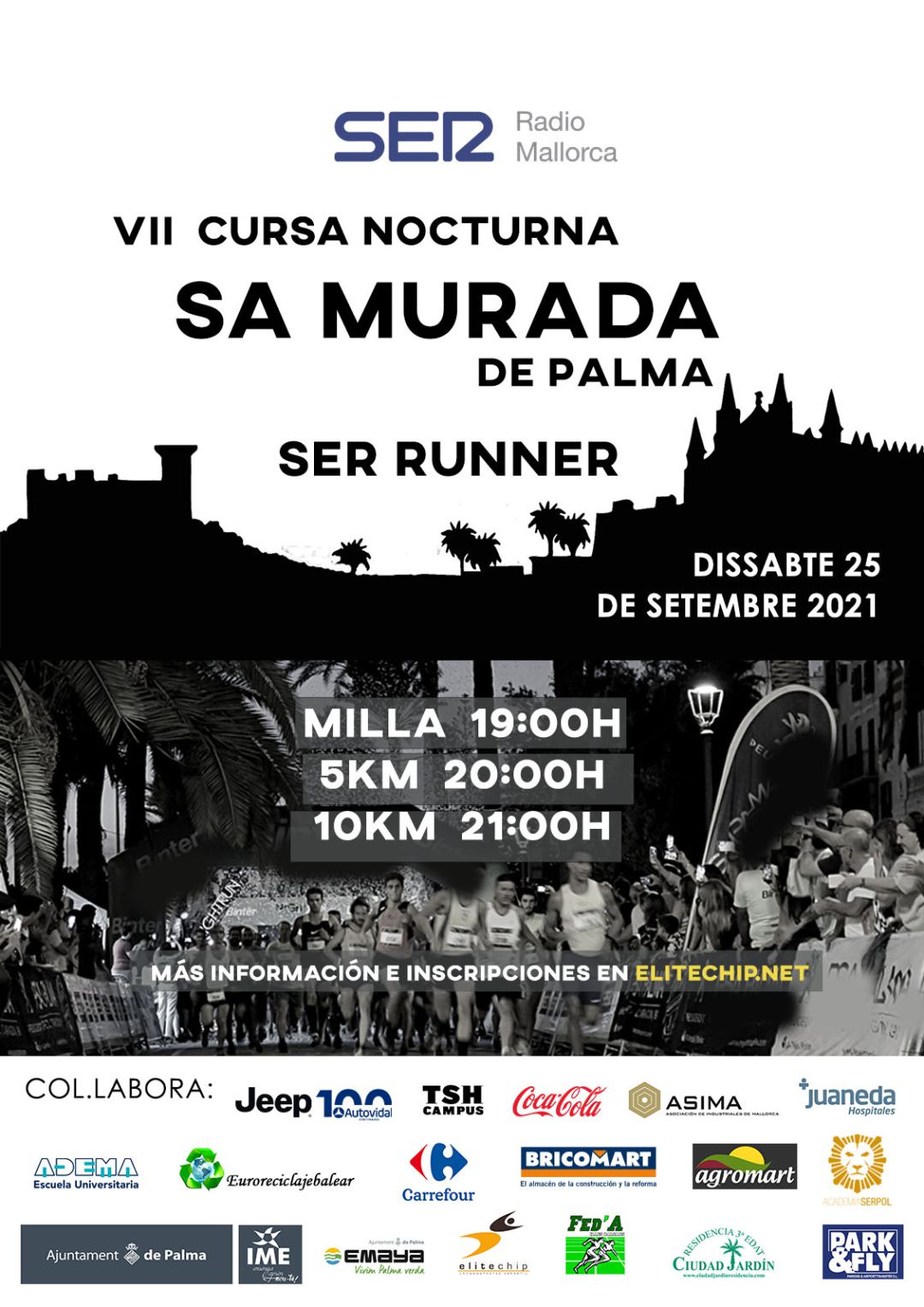 Más de 1200 corredores participarán en la 7ª Edición de la Cursa Nocturna Sa Murada de Palma SER Runner Más de 1200 corredores participarán en la 7ª Edición de la Cursa Nocturna Sa Murada de Palma SER Runner